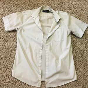 Light green button up